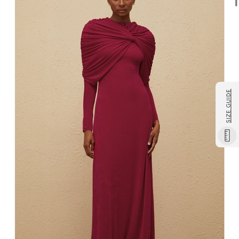 Red Velvet Maxi Dress
